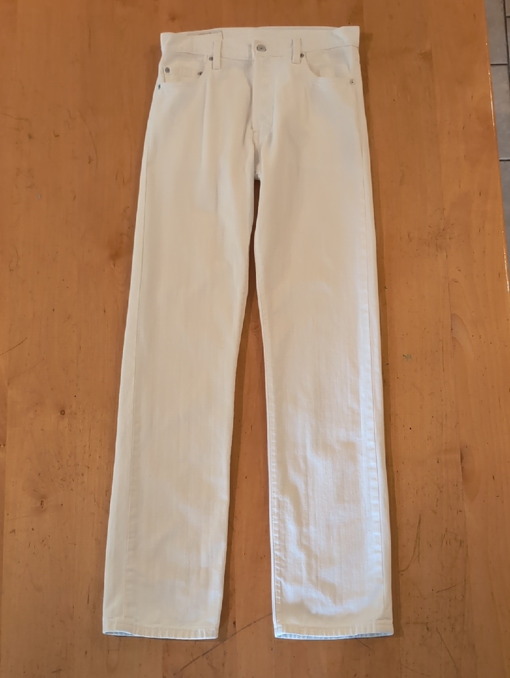 Levi's 501 Y2K 30x34 White 5-Button Fly, 5 Pockets Straight Leg High Waist NWOT